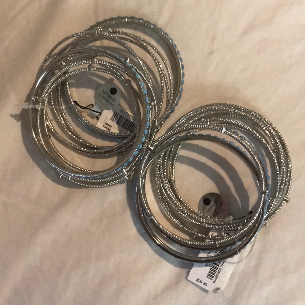 Silver bangles